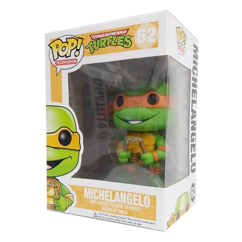 Funko Pop! TV Tartarugas Ninjas Teenage Mutant Ninja Turtles Michelangelo figure número 62