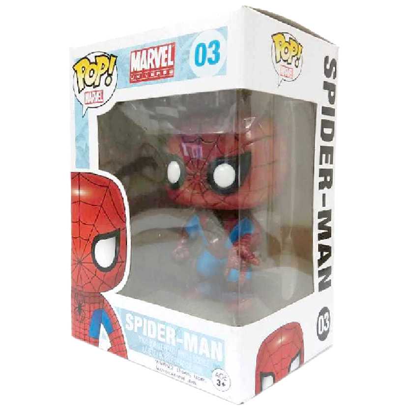 Funko Pop! Vinyl Spider-Man ( Homem Aranha ) Marvel Universe Figure - número 03 Original
