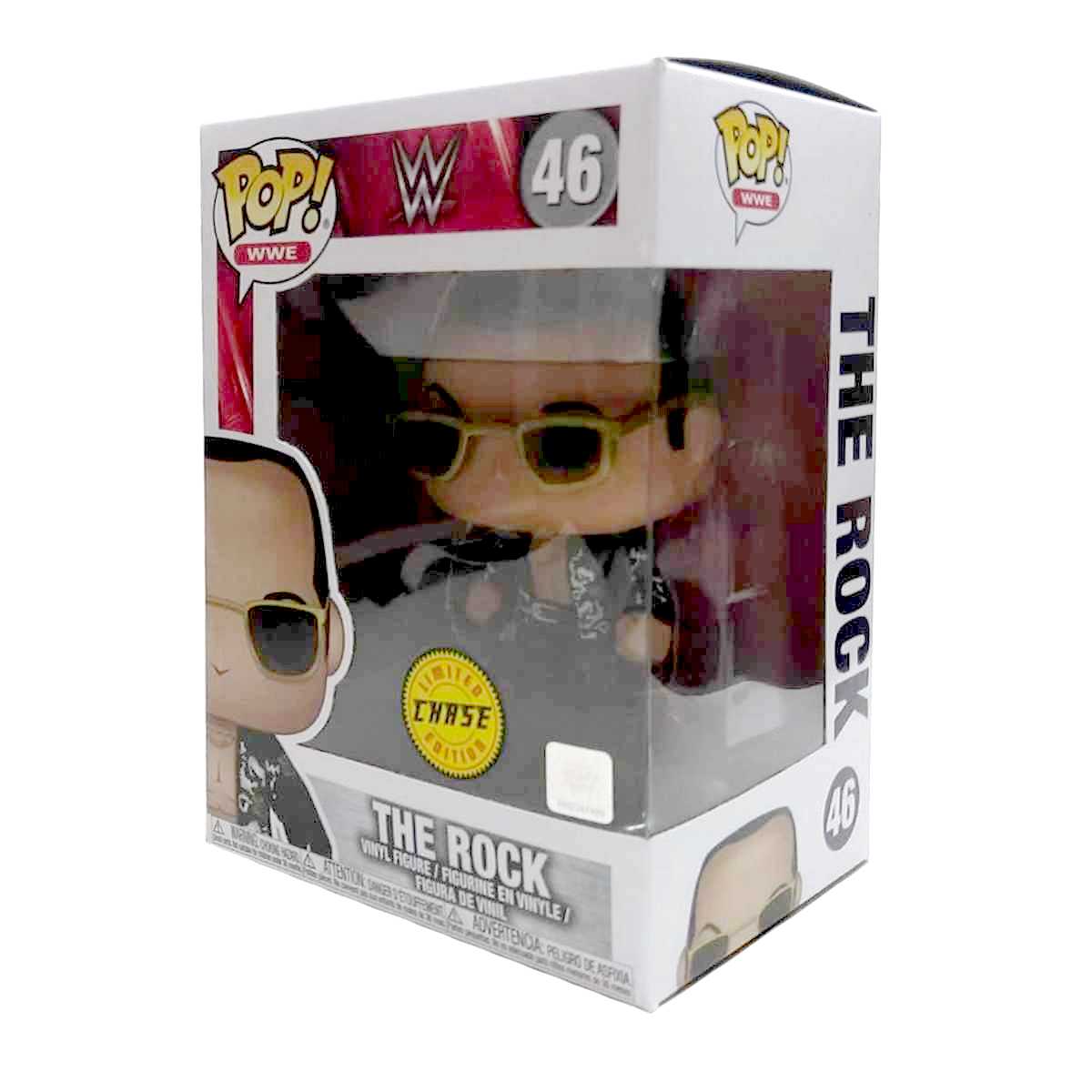 Funko Pop! WWE The Rock CHASE Dwayne Johnson vinyl figure número 46
