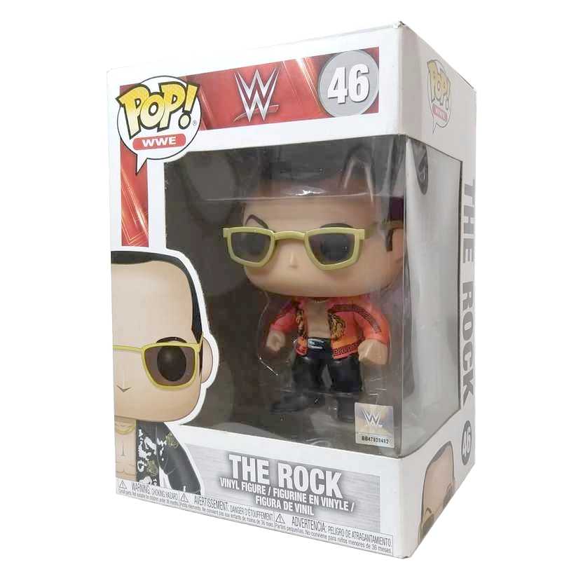 Funko Pop! WWE The Rock Dwayne Johnson vinyl figure número 46 Vaulted