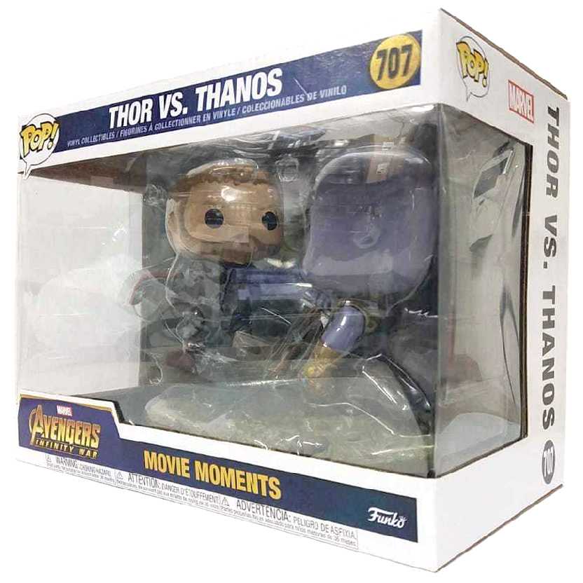 Funko Pop Avengers Infinity War Movies Moments Thor vs. Thanos vinil figure número 707