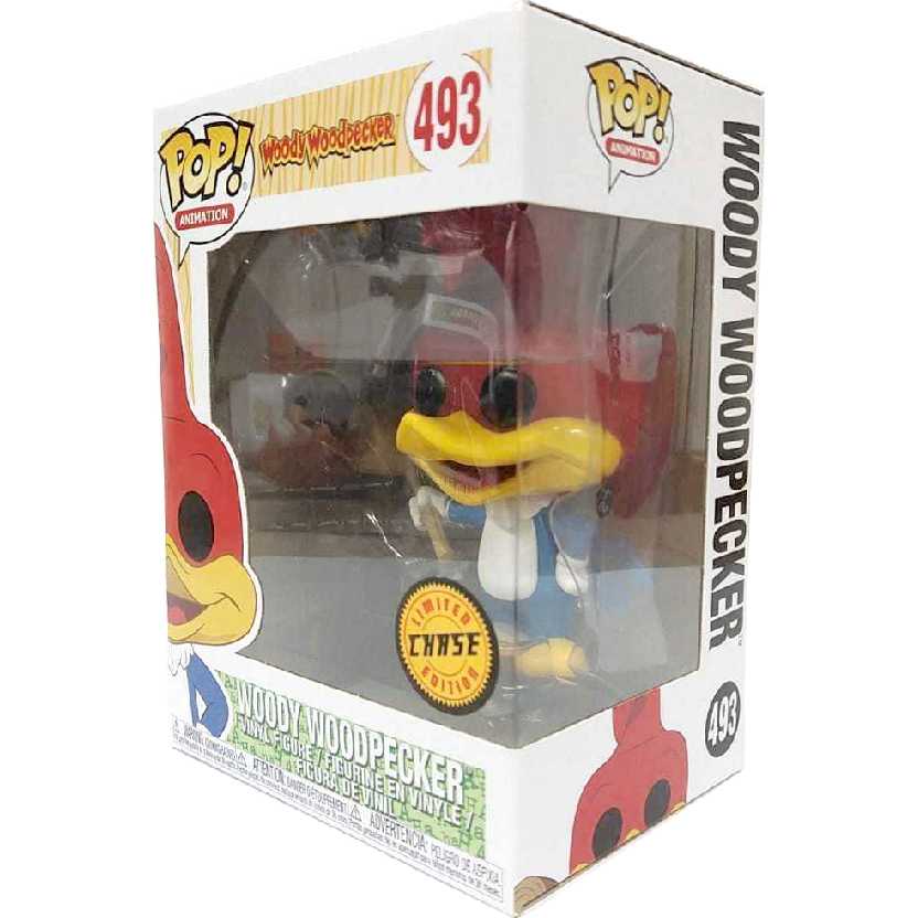 Funko Pop CHASE Animation Woody Woodpecker Pica Pau vinil figure número 493