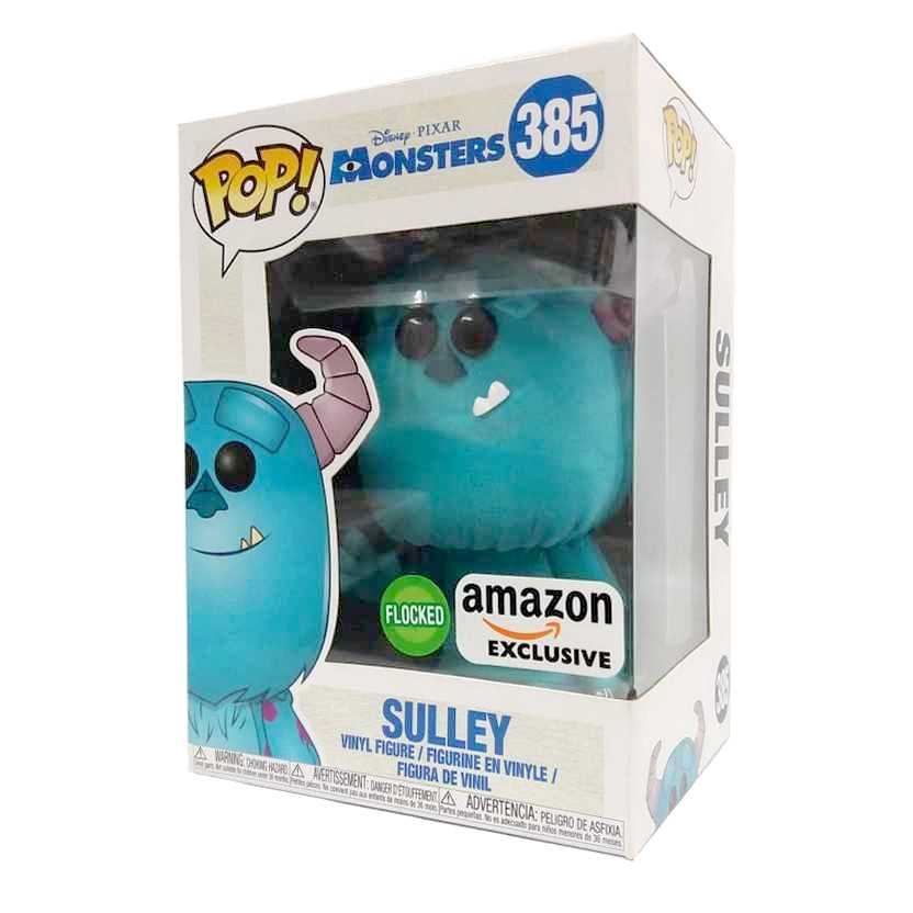 Funko Pop Disney Pixar Monsters Monstros SA Sulley Flocked Amazon Exclusive número 385