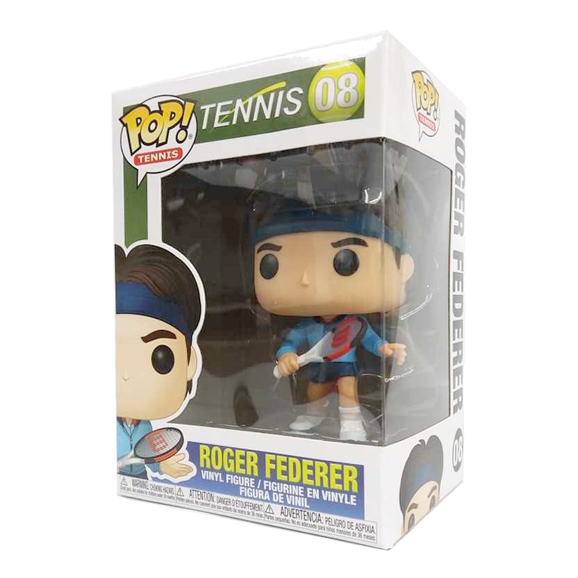 Funko Pop Legends Tennis Roger Federer vinyl figure número 08 Tenista com raquete Wilson