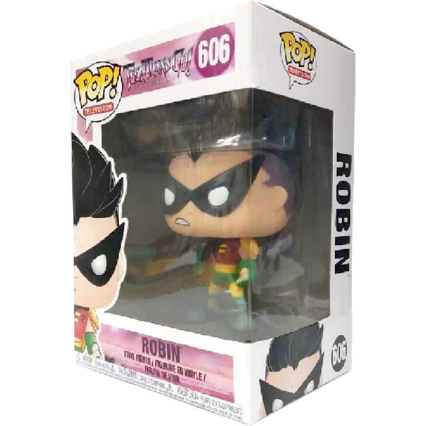 Funko Pop Teen Titans Go (Os Jovens Titãs em Ação) Robin vinyl figure número 606