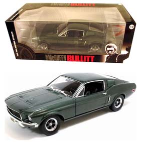 Greenlight Collectibles Ford Mustang GT Bullit (1968) Steve McQueen escala 1/18