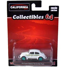Greenlight Green Machine VW Fusca Taxi California Toys Collectibles escala 1/64 