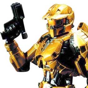 Halo Combat Evolved Gold Mark V Play Arts Kai Square Enix Action Figures 
