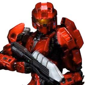 Halo : Combat Evolved Red Mark V Play Arts Kai Square Enix Action Figures