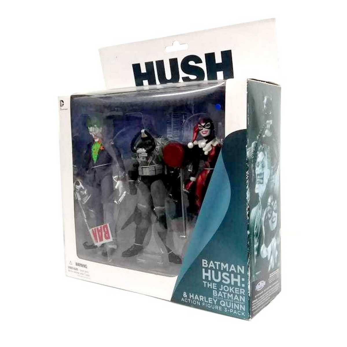 Harley Quinn, Stealth Batman e Joker Batman Hush DC Collectibles Action Figures