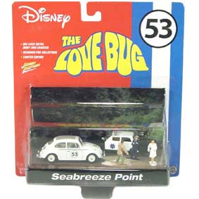 Herbie 53 Se Meu Fusca Falasse (The Love Bug) Diorama com 2 carros e 3 personagens