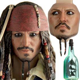 Hot Toys Jack Sparrow DX06 Boneco Johnny Depp (Pirates of the Caribbean) HotToys