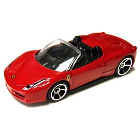 Hot Wheels 2012 Ferrari 458 Spider V5313 series 25/50 25/247 escala 1/64