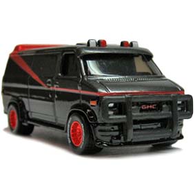 Hot Wheels 2013 retro entertainment the A-TEAM GMC panel van X8909