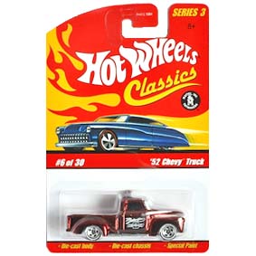 Hot Wheels Classics 2007 52 Chevy Truck L0734 series 3 Spectraflame orange