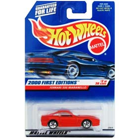 Hot Wheels Coleção 2000 Miniatura da Ferrari 550 Maranello 23929 series 2/36 
