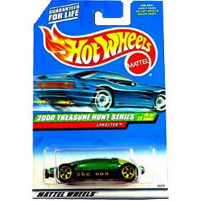 Hot Wheels Poster 2000 T-Hunt Treasure Hunt Lakester 26375 series 5/12
