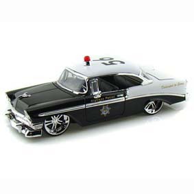 Jada Toys Chevy Bel Air Highway Patrol Police (1956) escala 1/24