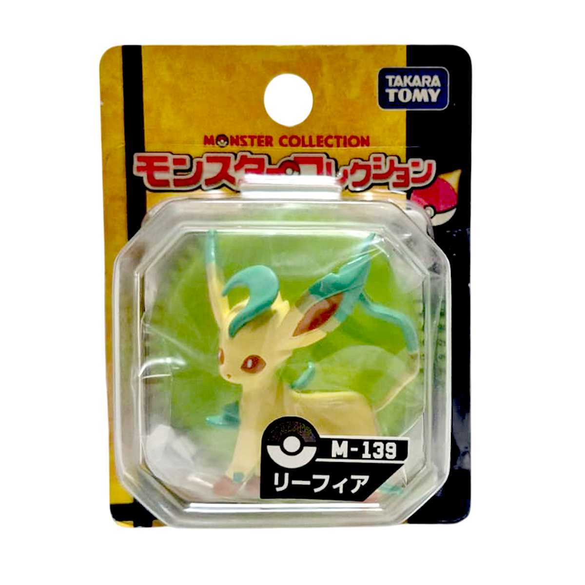 Boneco Pokemon Takara Tomy Miniatura M-139 Leafeon Original