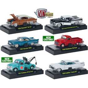 M2 Machines 6 Miniaturas de Carro escala 1/64 Auto-Thentics série 14 R14 31500