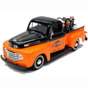 Maisto Pickup Ford F-1 Harley Davidson FL Panhead (1948) 