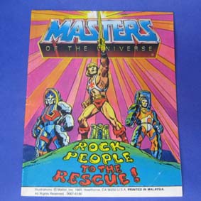 Masters of the Universe Vintage Comic Book - Rock People to the Rescue 
