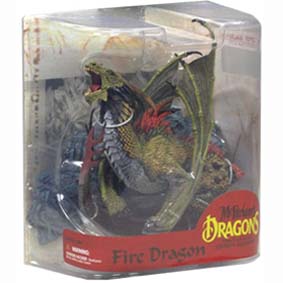 Mcfarlane Dragons series 7 Fire Dragon Clan :: Miniatura de Dragão do fogo