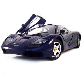 McLaren F1 cor azul metálico (1993) : miniatura Maisto escala 1/18