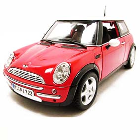 Mini Cooper com teto solar da Maisto escala 1/18
