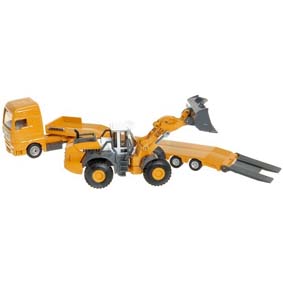 Miniatura de Caminhão MAM com Carregadora de rodas Liebherr 580 Siku 1839