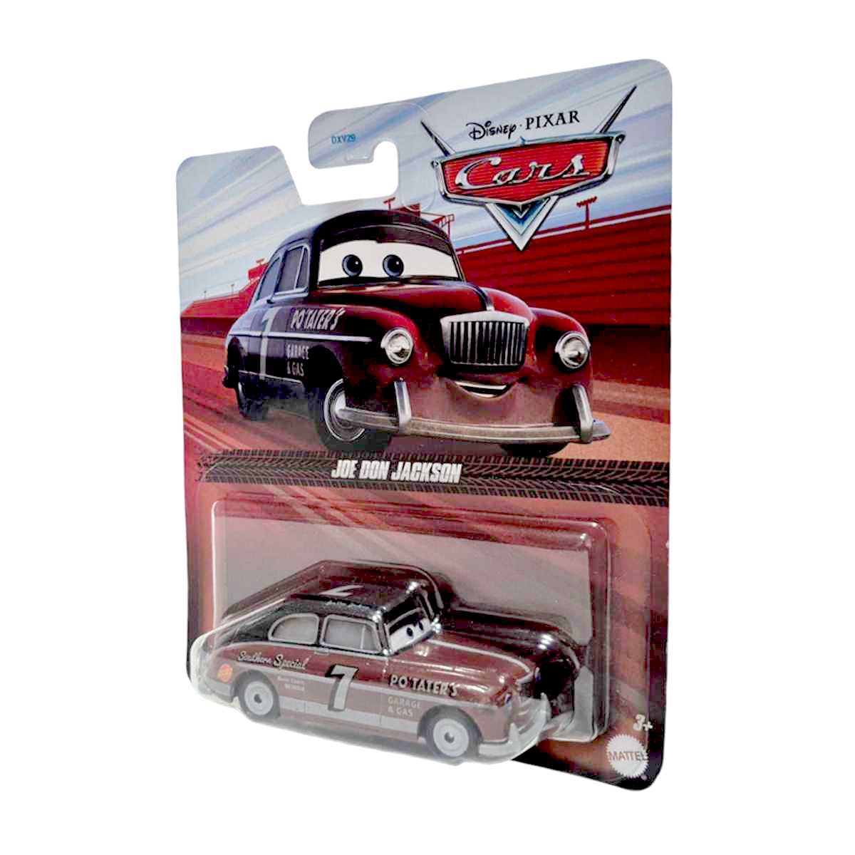 Miniatura de Carros Disney Pixar Cars Joe Don Jackson escala 1/55=9cm GBV55