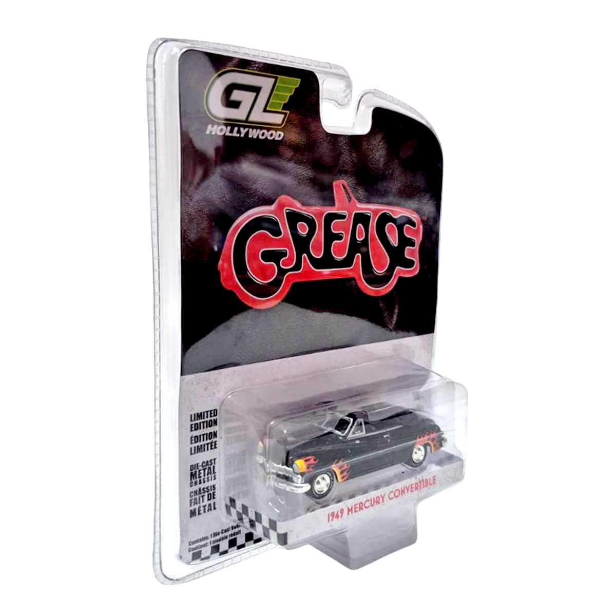 Miniatura do filme Grease 1949 Mercury Convertible Greenlight escala 1/64=7,5cm