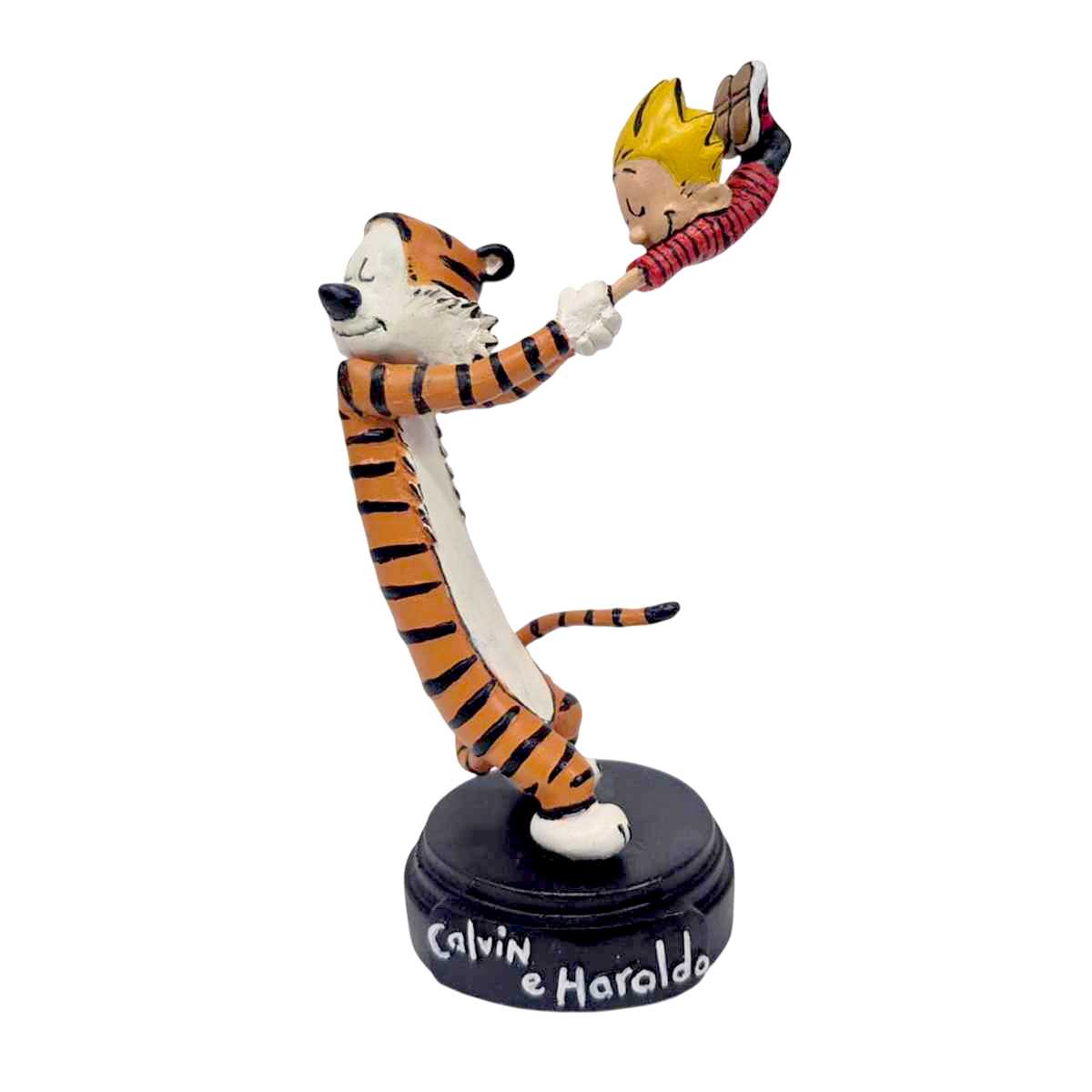 Miniatura em resina do Calvin e Haroldo dançando