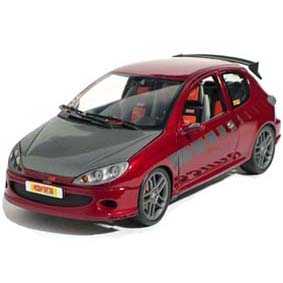 Miniatura Peugeot 206 Norev escala 1/18 Street Racer (2004)
