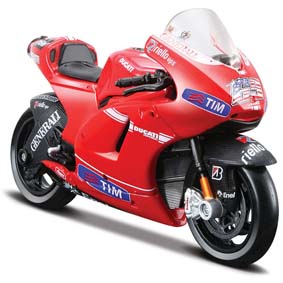Miniaturas da Moto GP 2010 Maisto 1/18 :: Ducati Desmosedici Nicky Hayden