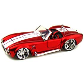 Miniaturas Jada Toys Brasil 1965 Shelby Cobra 427 S/C vermelho escala 1/24