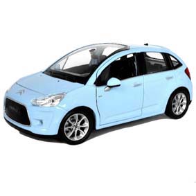 Miniaturas Welly Brasil Citroen C3 (2010) escala 1/24