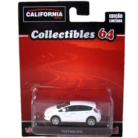 New Fiesta hatch branco (2012) Greenlight California Toys Collectibles escala 1/64 