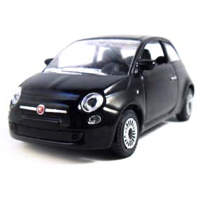 Novo Fiat 500 2012 cor preta marca Norev escala 1/43