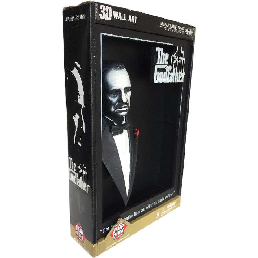 O Poderoso Chefão The Godfather 3D Movie Poster Don Vito Corleone