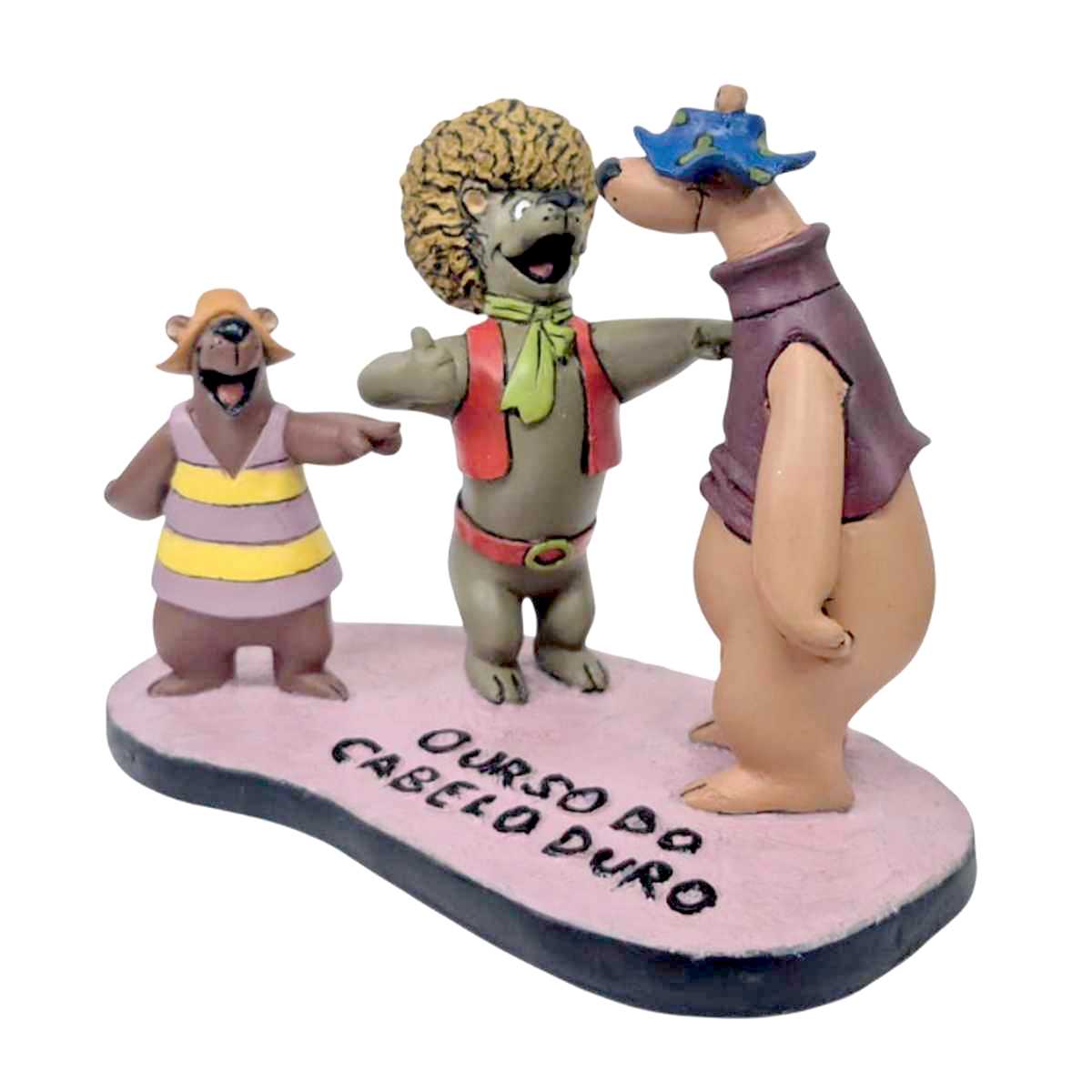 O Urso do Cabelo Duro em resina