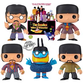 The Beatles George Harrison, John Lennon, Paul McCartney, Ringo Starr e Blue Meanie
