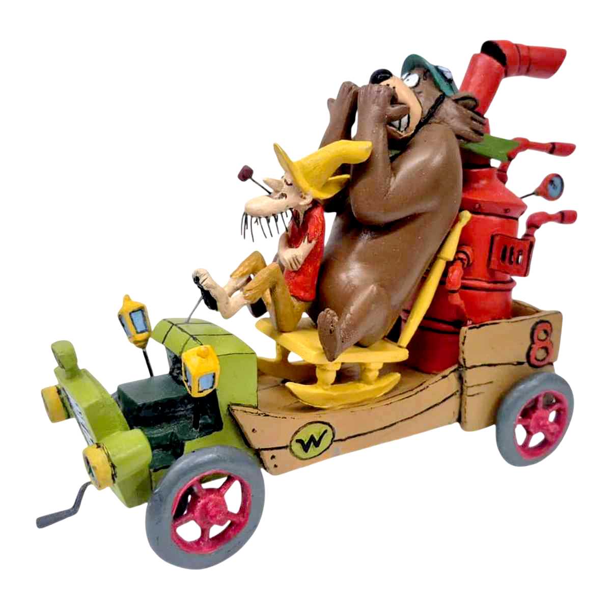 Tio Tomás e o urso Chorão na Carroça à vapor (#8 The Arkansas Chuggabug) Corrida Maluca