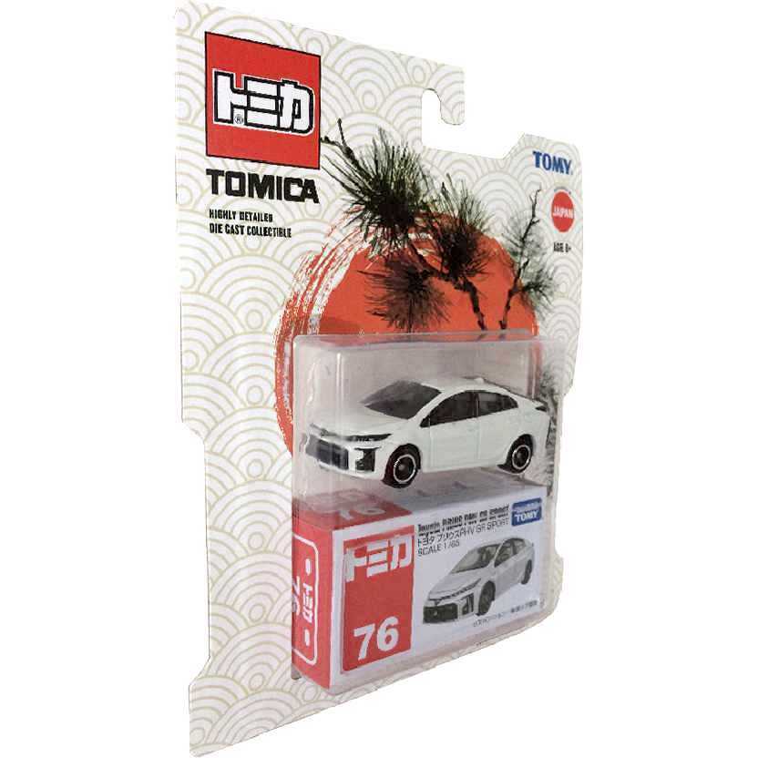 Toyota Prius PHV GR Sport branco Tomica Takara / Tomy #76 T47074 escala 1/65