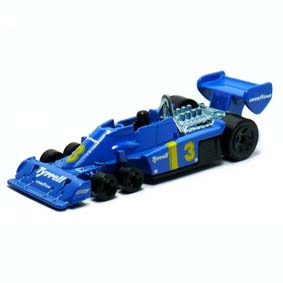 Tyrrell Hot Wheels 2010 P34 6 rodas (1975) azul 039 R6451