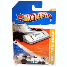 Tyrrell Hot Wheels 2010 P34 6 rodas (1975) branco Series 039 R6451
