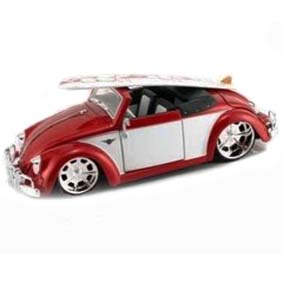 VW Fusca Conversível (1949) Volkswagen Hebmuller Cabriolet Jada 1/24