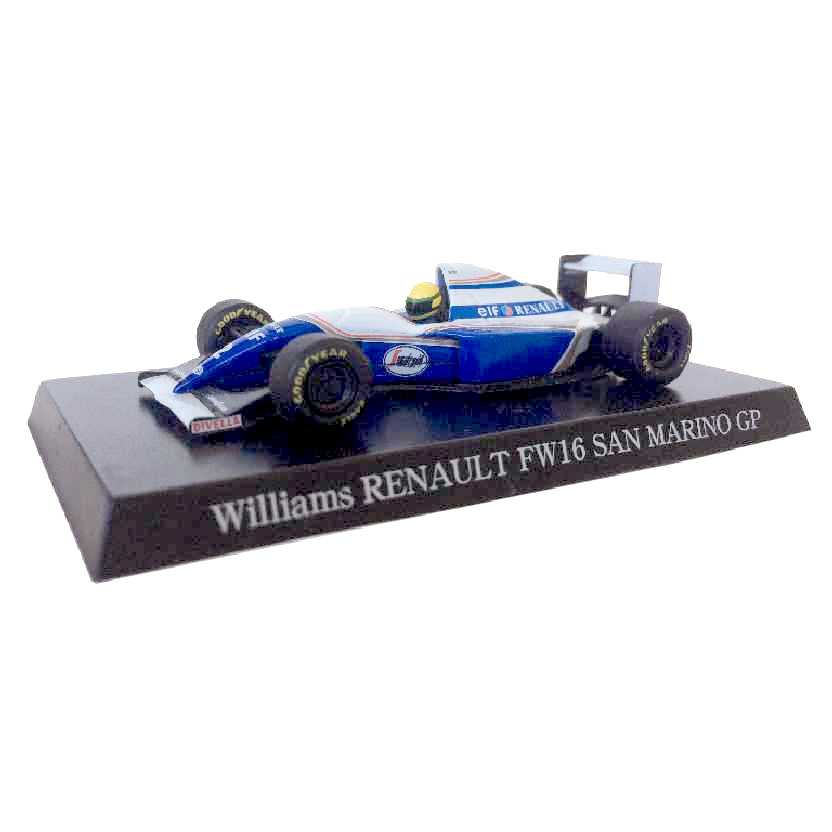 Williams Renault FW16 San Marino GP (1994) Ayrton Senna Aoshima escala 1/64