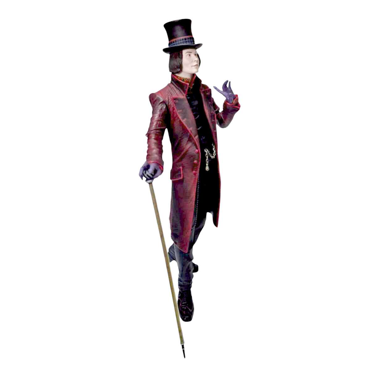 Willy Wonka com som (Tim Burton) Johnny Depp  NECA (Aberto) Sem caixa